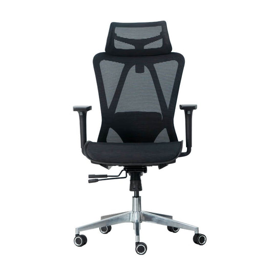 Picture of a black mesh ergonomic chair