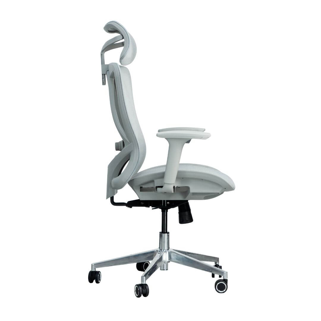 Picture of a gray mesh ergonomic chair