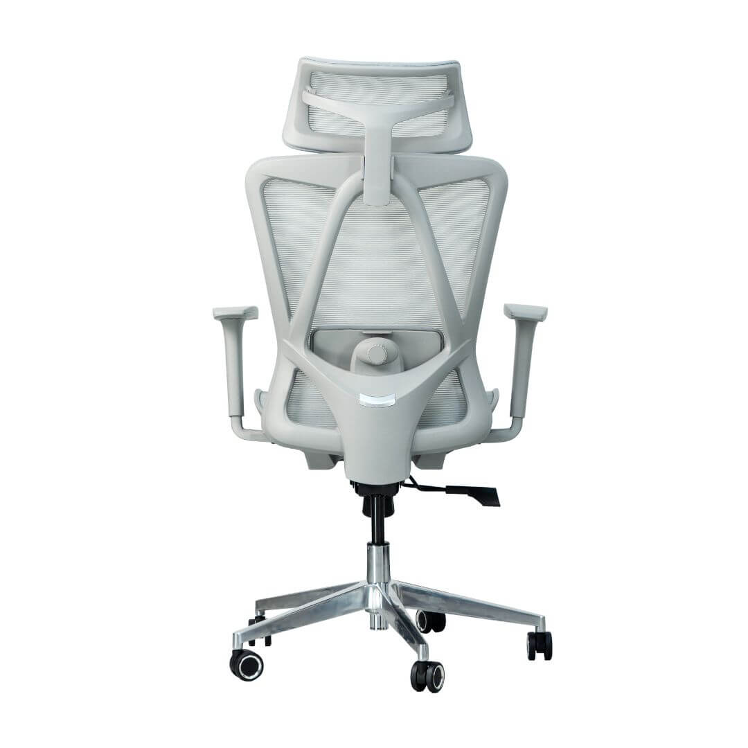 Picture of a gray mesh ergonomic chair